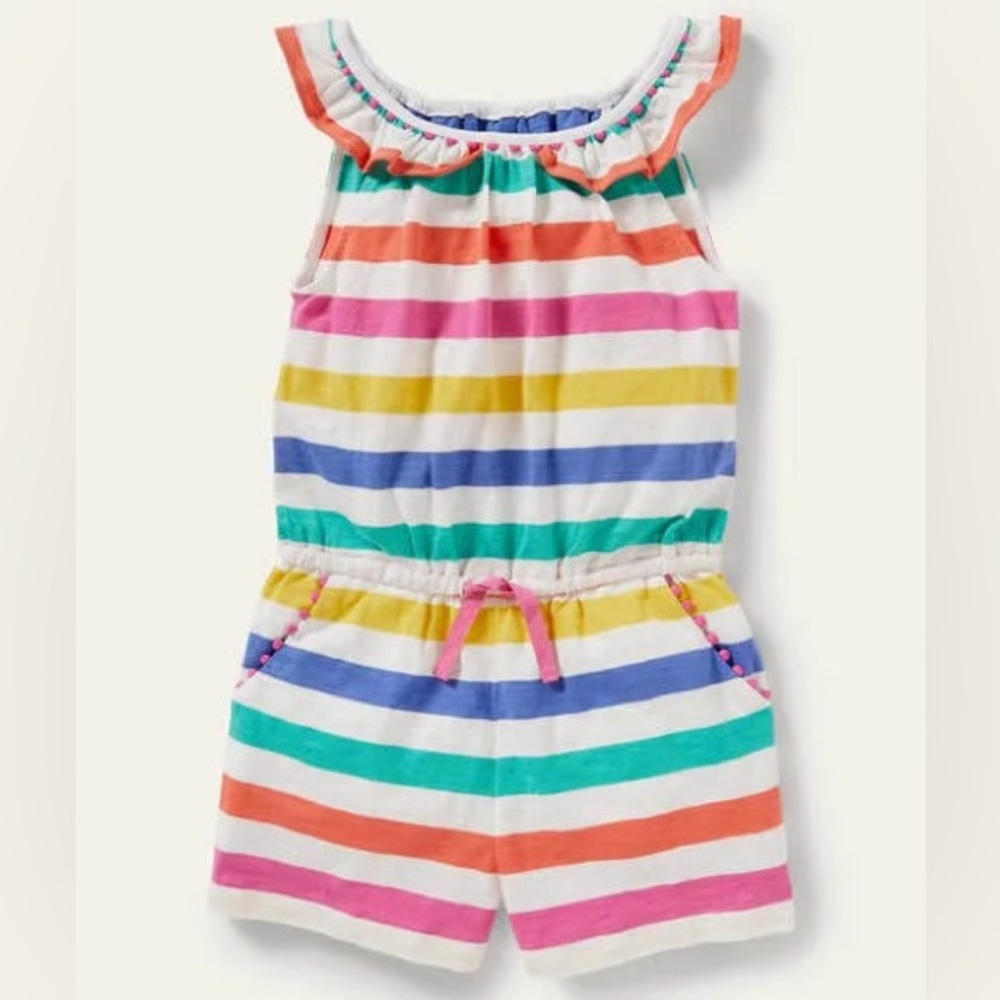 Boden Charlie Pom Jersey Romper